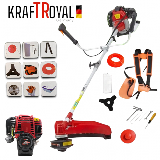 Бензинов тример за трева KraftWorld 68 куб. (Тримери за трева)