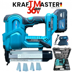 Акумулаторен Безчетков Такер KRAFT MASTER 36V 10AH 2 Батерии и Куфар
