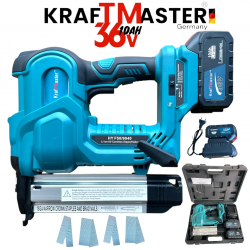 Акумулаторен Безчетков Такер KRAFT MASTER 36V 10AH 2 Батерии и Куфар