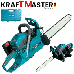 Бензинова Резачка за Дърва с Автоматично Палене 42 кубика KRAFT MASTER