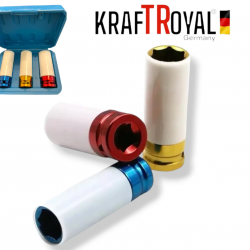 Акумулаторен гайковерт ударен Kraft 36V 10Ah 850 N/m + ударни вложки 3бр.