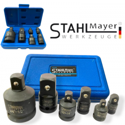 Акумулаторен гайковерт ударен Kraft 36V 10Ah 850 N/m + 8 броя преходници