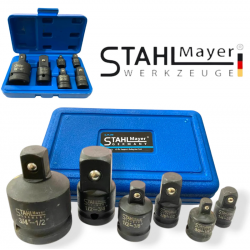 Акумулаторен гайковерт ударен Kraft 36V 10Ah 850 N/m + 8 броя преходници