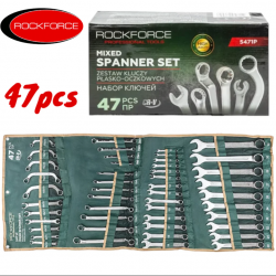 Професионален Комплект Комбинирани Ключове ROCKFORCE 47 части Ключове