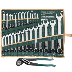 Звездогаечни Ключове Комбинирани 6-36мм ROCKFORCE 27 части + Клещи Гарги