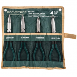 Дългораменни Клещи Професионален Комплект Зегер ROCK FORCE 4 части | CR-V | 5047P