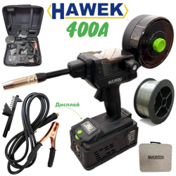 Инверторен телоподаващ апарат без газ Hawek 400A – професионално заваряване с една ръка