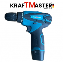 Комплект акумулаторен ударен винтоверт + мини ъглошлайф KRAFTMASTER 24V