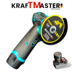 Комплект акумулаторен ударен винтоверт + мини ъглошлайф KRAFTMASTER 24V