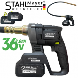 Акумулаторен вибратор за бетон STAHLMAYER 36V,  с 2 батерии и зарядно