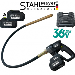 Акумулаторен вибратор за бетон STAHLMAYER 36V,  с 2 батерии и зарядно