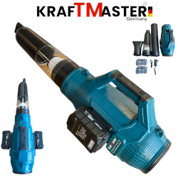 Акумулаторна Прахосмукачка и Духалка 2В1 KRAFT MASTER 48V 12AH 2 БАТЕРИИ