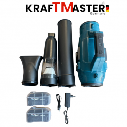 Акумулаторна Прахосмукачка и Духалка 2В1 KRAFT MASTER 48V 12AH 2 БАТЕРИИ