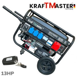 Четиритактов Генератор с Колела и Дистанционно 7.5kW KRAFT MASTER 13к.с 220V 380V 12V