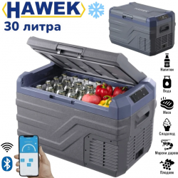 Преносим хладилник фризер хладилна кутия с компресор 12V/24V 100/220V 30 литра HAWEK , NL30