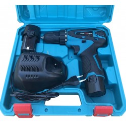 Акумулаторен двускоростен винтоверт Kraft 12V Li-Ion, 2Ah 
