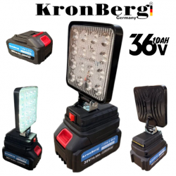 Акумулаторен LED Прожектор 36V 10AH KRONBERG Работна Лампа