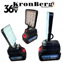 Акумулаторен LED Прожектор 36V 10AH KRONBERG Работна Лампа