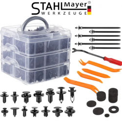 Комплект Автомобилни Щипки и Крепежи 620 части STAHLMAYER