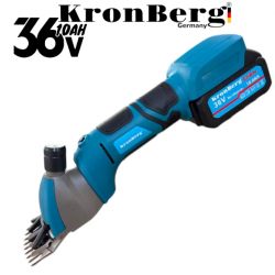 Акумулаторна Машинка за Подстригване на Овце и Животни 36V 10AH KRONBERG 2 Батерии и Подарък Резервен Нож