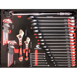 Шкаф с инструменти EVERFORCE със 7 чекмеджета и отделение за закачане на инструменти Шкаф с инструменти EVERFORCE със 7 чекмеджета и отделение за закачане на инструменти