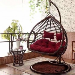 Двуместна Градинска Люлка Водоустойчива БОРДО Двойна