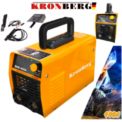 ЕЛЕКТРОЖЕН ИНВЕРТОРЕН 400А С ДИСПЛЕЙ KRONBERG IGBN INVERTER до 5мм Заваряване Заваръчен Апарат + Соларни Очила за Заваряване 2025г.