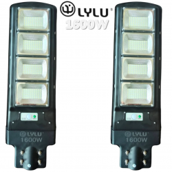 Улична Соларна LED Лампа 1600W LYLU ВОДОУСТОЙЧИВА 2 БРОЯ