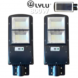 Улична Соларна LED Лампа със сензор LYLU 800W Прожектор 2 броя