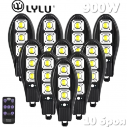Соларна LED Лампа 900W LYLU Прожектор 10 броя