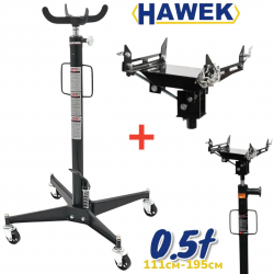 КРИК ЗА СКОРОСТНИ КУТИИ 0.5 ТОНА + АДАПТЕР 111–195см HAWEK