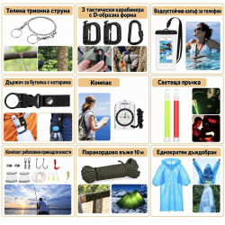 Мултифункционален Комплект за Оцеляване 16в1
