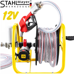 Електрическа Помпа за Гориво със Стойка и Пистолет 12V STAHLMAYER В-29-29