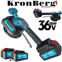 Вендуза за Плочки Акумулаторна KRONBERG 36V 10AH 2 Батерии в Куфар Вакуум Вибромашина 150кг