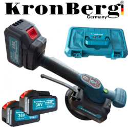 Вендуза за Плочки Акумулаторна KRONBERG 36V 10AH 2 Батерии в Куфар Вакуум Вибромашина 150кг