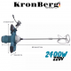 Строителен Миксер за Бетон Бъркалка за Цимент Лепило Боя и др. KRONBERG 2400W 220V