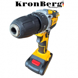 Акумулаторен Безчетков Ударен Винтоверт (Бормашина) KRONBERG 36V 8AH 2 Батерии и Зарядно в Куфар