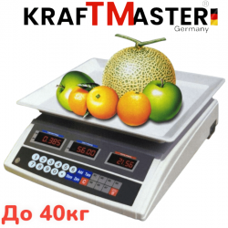 Електронен кантар до 40кг с пластмасова тарелка