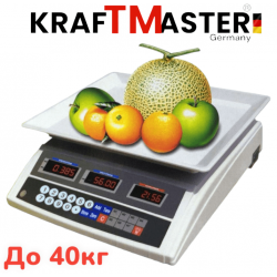 Електронен кантар до 40кг с пластмасова тарелка