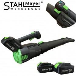 Акумулаторна въздуходувка STAHLMAYER  36v/8Ah. Духалка за листа , 2 батерии и зарядно