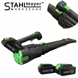 Акумулаторна въздуходувка STAHLMAYER  36v/8Ah. Духалка за листа , 2 батерии и зарядно