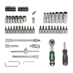 Гедоре 66 части 1/4" ROCKFORCE