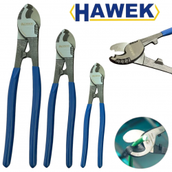 КОМПЛЕКТ КЛЕЩИ ЗА РЯЗАНЕ НА КАБЕЛ 3 БРОЯ – 6″ 8″ и 10″ HAWEK