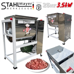Електрическа Бъркалка за Месо и Тесто Капацитет 25кг STAHLMAYER Premium Професионален 3.5Kw