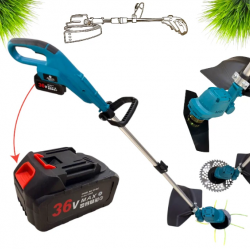 Акумулаторен Тример за Трева с Корда 36V 8,0AH с 2 батерии 26 см Професионален