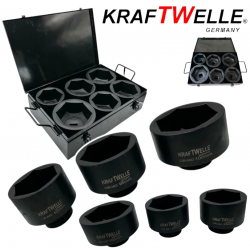 Комплект ударни вложки 6 части 1" (80-105мм) KRAFTWELLE