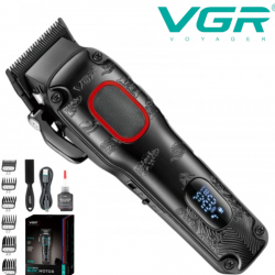 Професионална Машинка за Подстригване VGR V-016 за Коса и Брада Метален Корпус BLDC Мотор Машинка