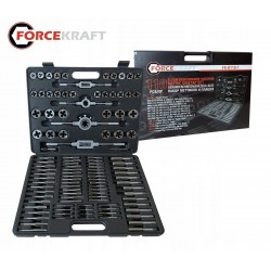 Метчици и плашки Forcekraft 110части Метчици и плашки Forcekraft 110части