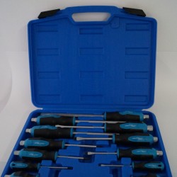 НЕМСКИ KRAFTWELLE Ударна отвертка комплект 12 части в куфар отверки НЕМСКИ KRAFTWELLE Ударна отвертка комплект 12 части в куфар отверки