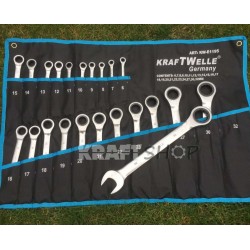 ПЪЛЕН КОМПЛЕКТ Немски Тресчотни ключове 22ч KrafTWelle 6-32мм ПЪЛЕН КОМПЛЕКТ Немски Тресчотни ключове 22ч KrafTWelle 6-32мм